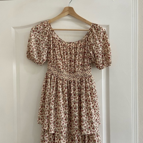 anthropologie GAL MEETS GLAM luciana floral tiered maxi dress 0 - Picture 6 of 6